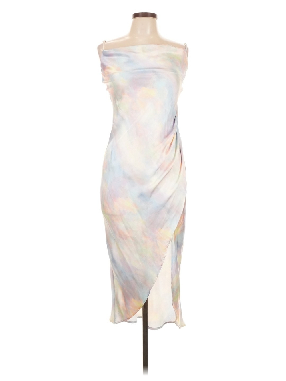 Skylar + Madison Pastel Watercolor Midi Slip Dress